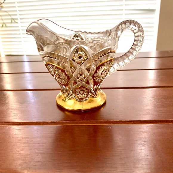 Vintage EAPG 'Fashion Gold (Decor)' Cream Pitcher by Imperial Glass - Ohio - Picture 2 of 5